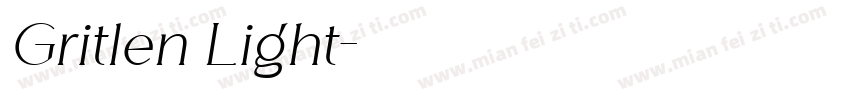 Gritlen Light字体转换